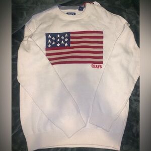 Chaps Men's Flag Quarter Zip Sweater